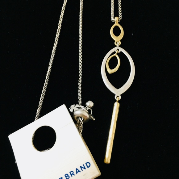 NEW LUCKY BRAND SILVER COLOR NECKLACE WITH PENDANT - Picture 3 of 3